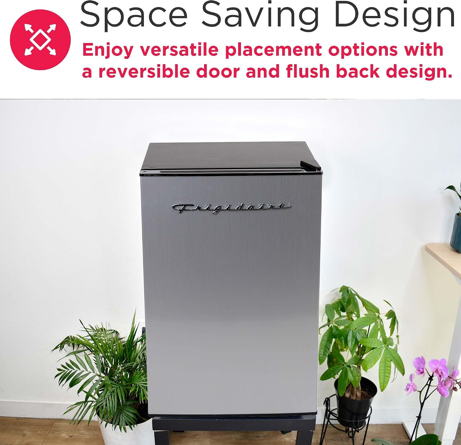 Frigidaire EFR285-6COM, 2.5 cu ft Refrigerator, Stainless Steel Door, Platinum Series