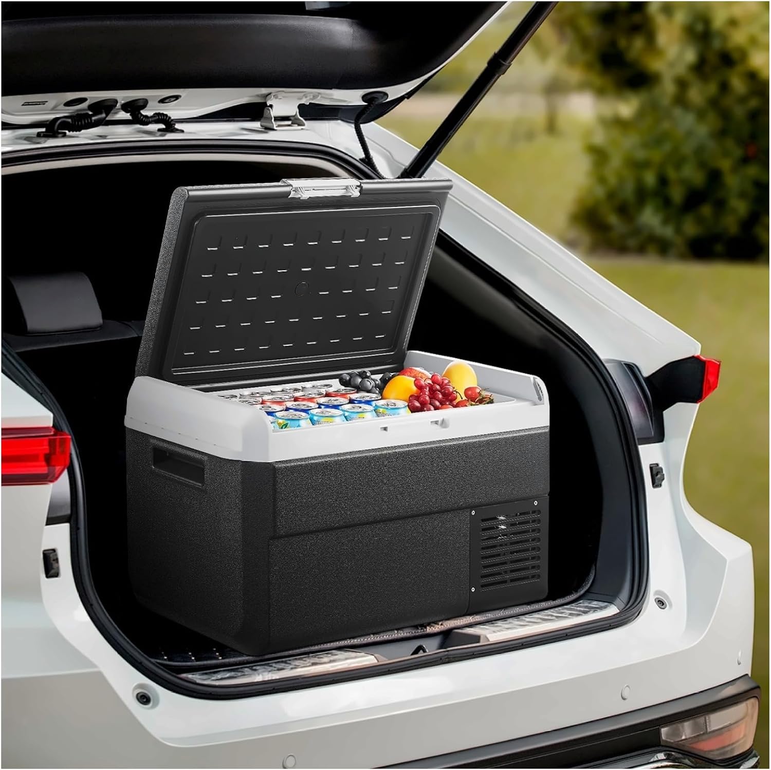 12 Volt Car Refrigerator 42.3QT, Portable Fridge Freezer -4°F~68°F, DC 12/24V & 110-240V, Compressor Cooler for Camping, RV, Travel