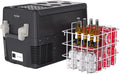 12 Volt Fridge, Vehicle Fridge With Wheels & 2 Baskets, 52QT(50L) Portable Fridge Cooler -4℉-68℉, Portable Refrigerator Freezer for Travel, Truck, Boat, Camping
