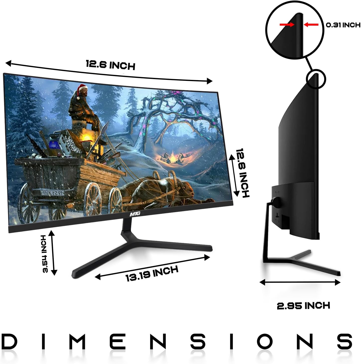 TechMagnet HP G3 Gaming Desktop, Christmas Edition – Intel Core i5 6th Gen, 16GB DDR4 Ram, 512GB SSD, GT 1030, New 24-Inch Curved Monitors, Carbon Red (Renewed)