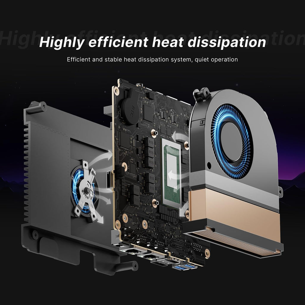 BOSGAME M4 Oculink Mini PC Ryzen 7 7840HS, 8K 60Hz USB4 Radeon 780M GPU Gaming Computers, 11 Pro-OS Desktop PC, 32GB DDR5 RAM, 1TB PCIe 4.0 NVMe 2280 SSD, Wi-Fi6, BT 5.2