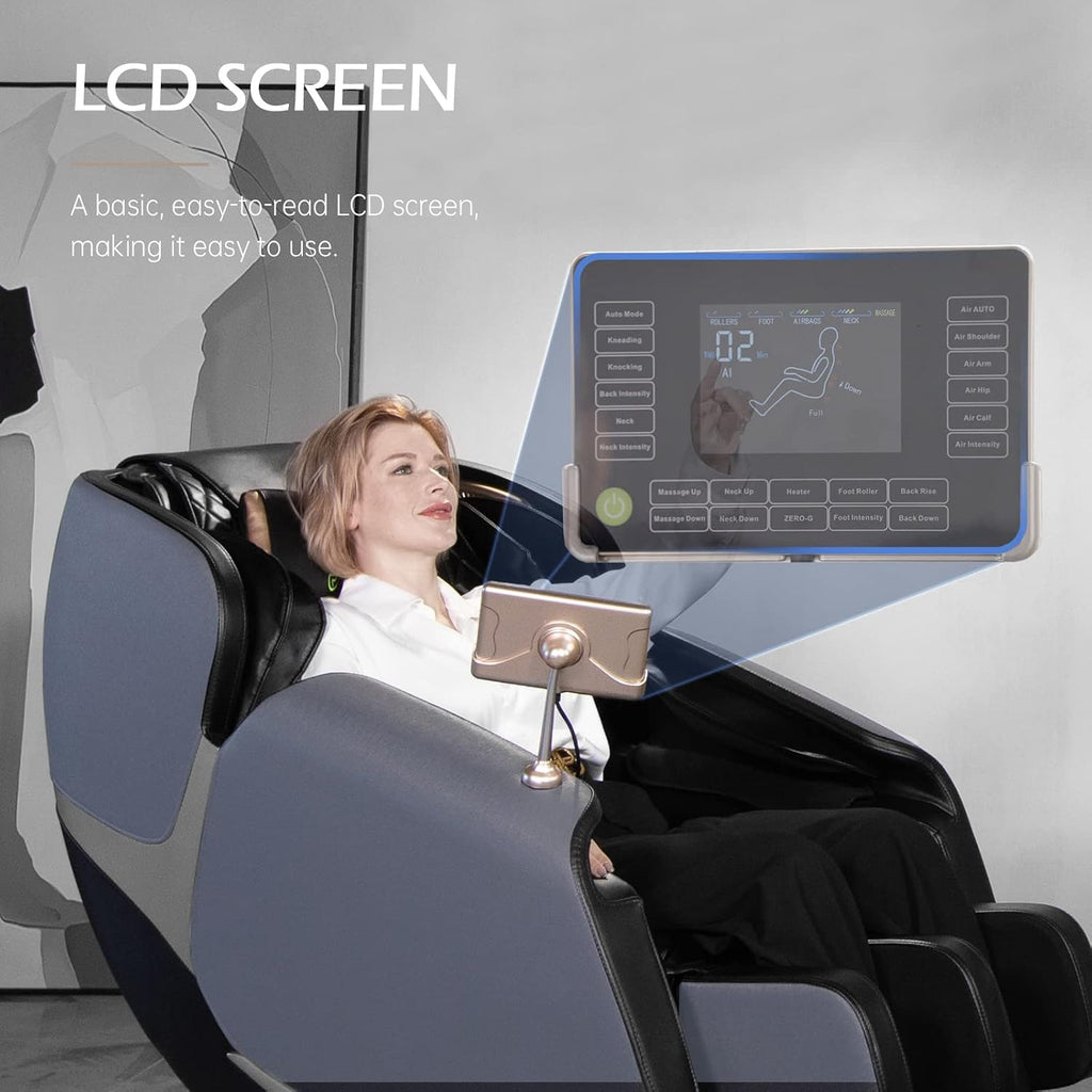 Real Relax 2022 Updated Massage Chair, Full Body Zero Gravity Shiatsu Robots Hands SL Track Massage Recliner with Bodyscan Bluetooth Heat, Favor-05