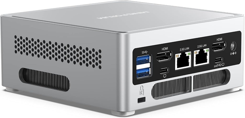 MINISFORUM Mini PC NAB6 Lite Intel Core i5-12600H,12 Cores 16 Threads,up to 4.5GHz 16GB RAM DDR4 1TB PCIe4.0 SSD Dual 2.5 G RJ45 LAN Mini Desktop Computer,2 x HDMI,7 x USB Port,WiFi 6,BT5.2