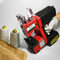 Bag Sewing Machine-Portable Battery Handheld Cordless Bag Sewing Machine,Automatic Bag Stitcher With Thread for Burlap Sack, Canvas,Feed Sacks,Rice Bags,Jute Bags,Seed Bags(Machine+1 battery)-Red