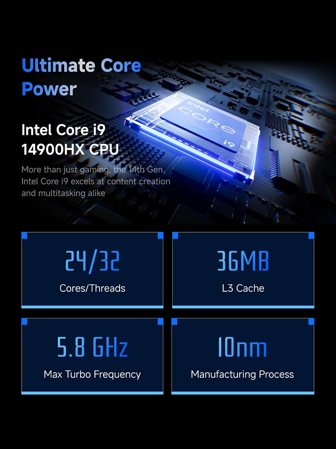 MINISFORUM G7 Pro Gaming Mini PC, Intel Core i9-14900HX (24C/32T, up to 5.8GHz), RTX 5070 Laptop GPU 8GB GDDR7 (DLSS 4), 32GB DDR5, 1TB SSD, PCIe 5.0, Wi-Fi 7, USB4, HDMI 2.1, RGB