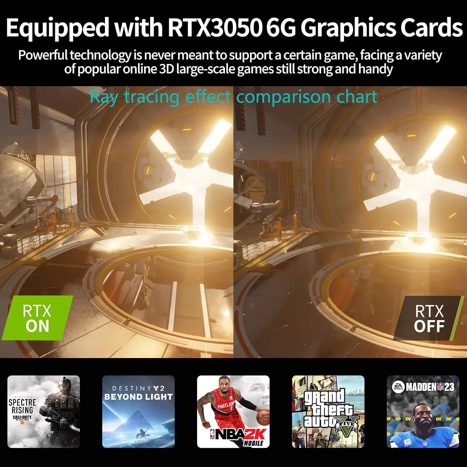 Mini Gaming PC, Desktop Computer Core i9-10900F 10 Cores Upto 5.2GHz, Win-11 Pro, 32G DDR4| 512G NVME SSD, GeForce RTX3050 6G, Type-C/HDMI/DP Ports, 8K@60Hz, WiFi6E/BT5.3 for Video Editing