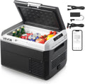 VEVOR 12 Volt Car Refrigerator, 26.4QT/25L Car Fridge, Portable Electric Cooler with -4℉~68℉ Adjustable Temperature, 12/24V DC and 100-240V AC Compressor Freezer for Outdoor, Camping, Travel, RV