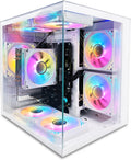 Suevery Gaming Desktop Computer 16G Memory 1TB SSD AMD Ryzen7 5700G (8Core CPU Integration Radeon Vega Graphics) Wi-Fi Prebuilt Gamer Pc White (1000GB)