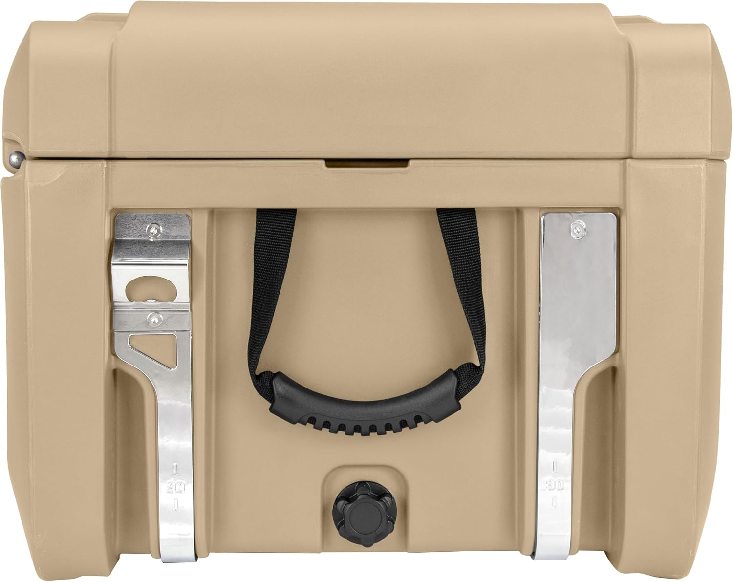 SRX-90 Overlanding Cargo Case – 90L Waterproof Storage Box for Camping, Off-Road & Truck Bed Gear – Heavy-Duty Lockable Storage with Gas Strut Lid, Stackable Design & Interior Organizer Tray (Tan)