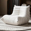 Giant Bean Bag Chair for Adults, Fireside Beanbag for Living Room with Memory Foam Filled, Lazy Floor Sofa Lounge Armless Chair for Gaming Reading Relaxing, No Assembly Required White