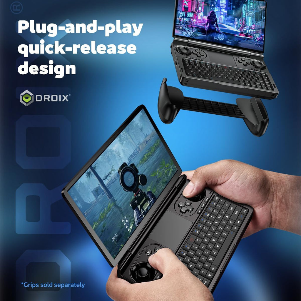GPD Win Mini 2025 Handheld Gaming PC, AMD Ryzen 7 8840U, 8C/16T up to 5.1GHz, Radeon 780M GPU, 16GB LPDDR5X RAM, 2TB NVMe SSD, 7' 1080p 120Hz Touchscreen, Wi-Fi 6E Bluetooth 5.3