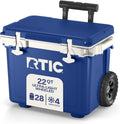 RTIC 22 QT Ultra-Light Wheeled Cooler with Handle, Hard Insulated Portable Ice Chest Box for Beach, Drink, Beverage, Camping, Picnic, Fishing, Boat, Barbecue
