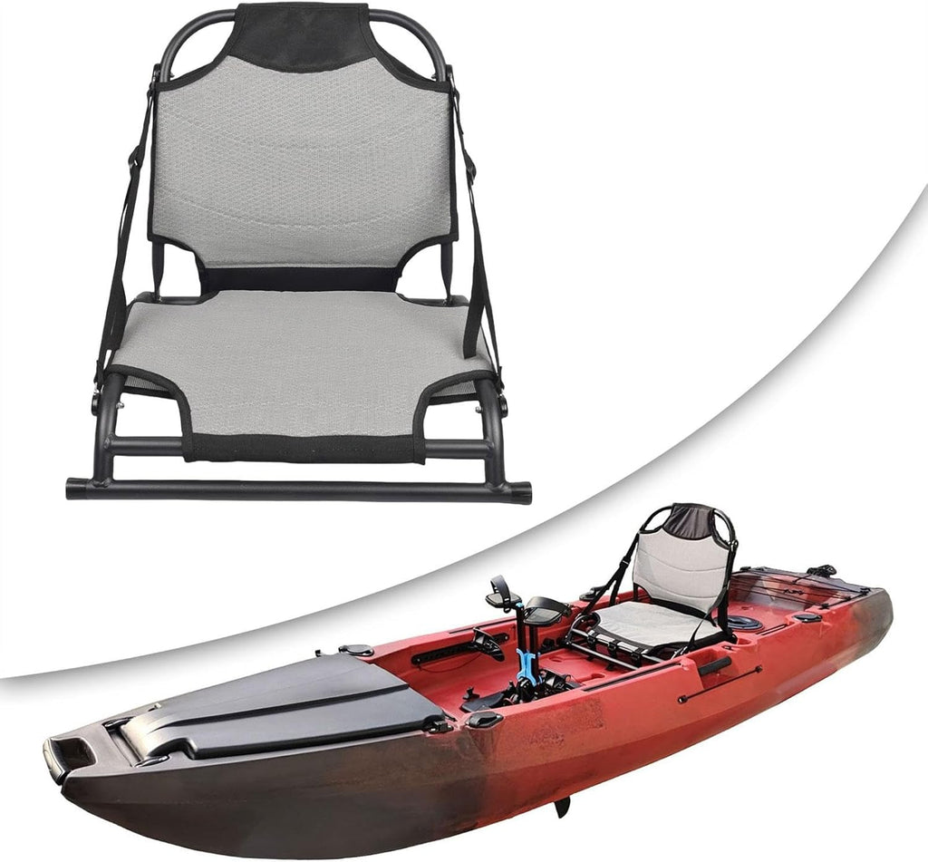 Menolana Folding Kayak Seat Adjustable Backrest Multifunctional Men Women Boat Seat with Back Support for Kayak Standup Paddle Board