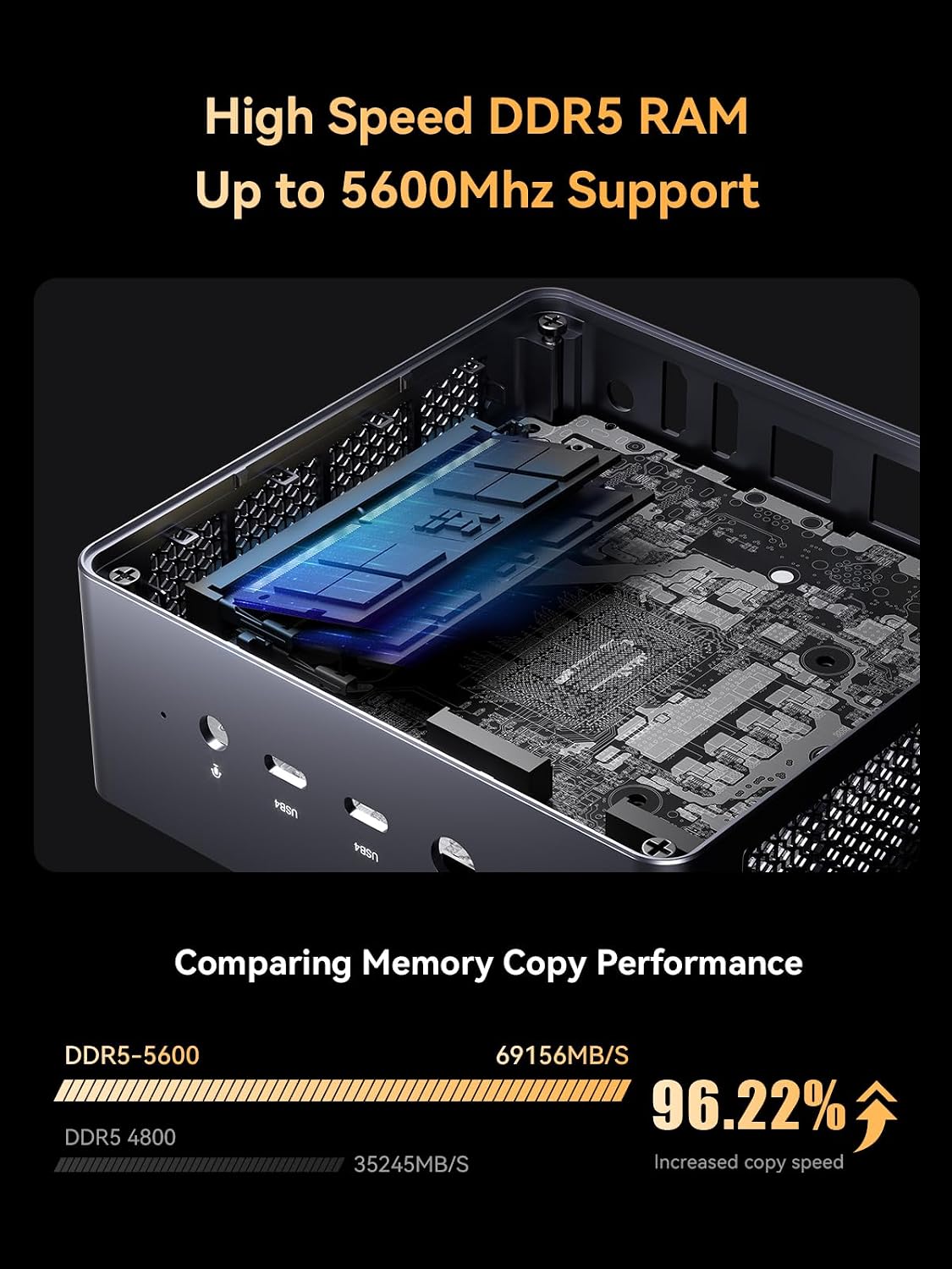 MINISFORUM Venus Series UM790 Pro Mini PC AMD Ryzen 9 7940HS(8C/16T, up to 5.2GHz) 32GB DDR5 512GB PCIe4.0 SSD Micro PC, 2xUSB4(DP|8K)/ 2xHDMI(4K)/ BT5.2/ 4xUSB3.2 Mini Tower PC