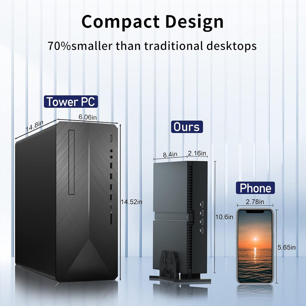 msecore Mini Gaming PC with Core i9-12900F Upto 5.1GHz, 64G DDR5 RAM 2T PCIE 4.0 SSD, Geforce RTX 3060 12G Desktop Computer, 2* HDMI, 2* DisplayPort, WiFi 6e, 8K, Windows 11 Pro