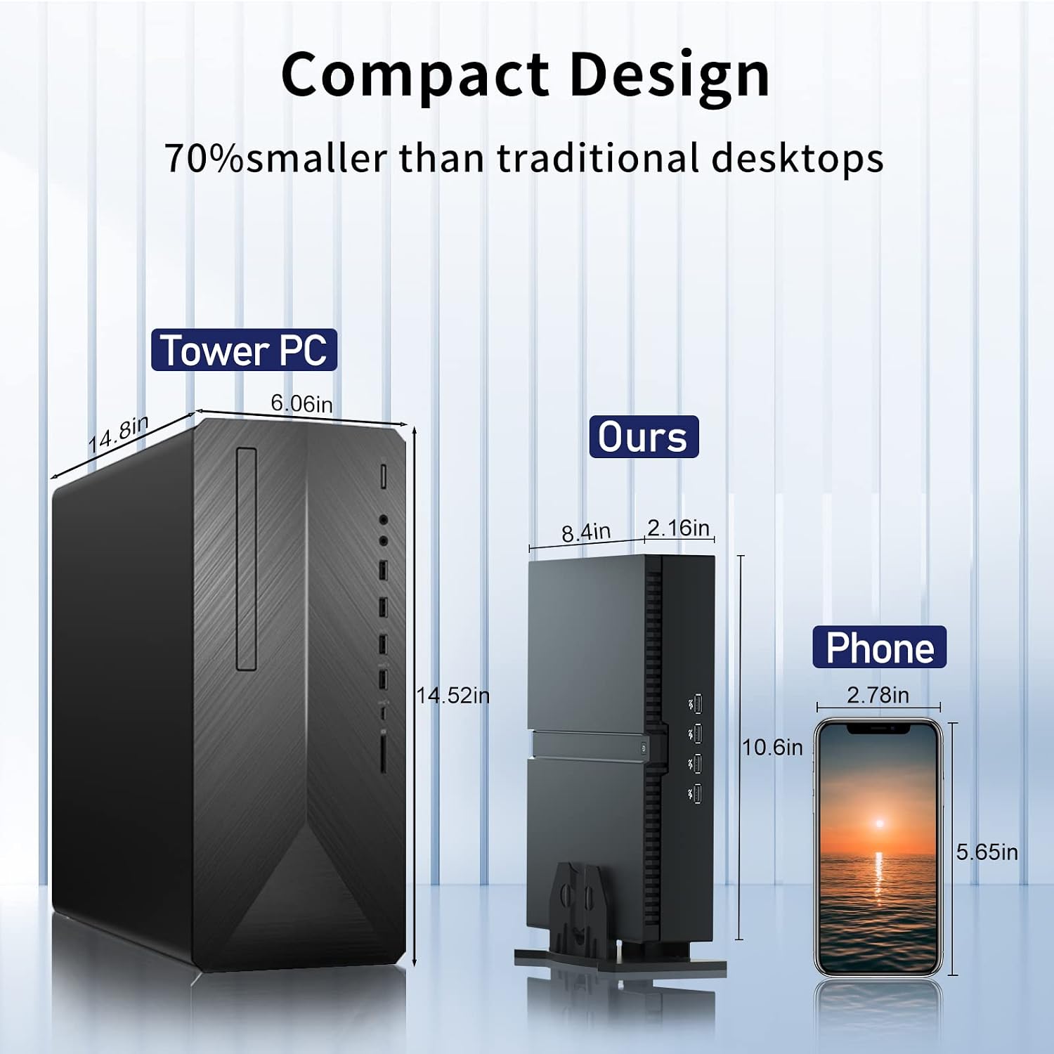 msecore Mini Gaming PC with Core i9-12900F Upto 5.1GHz, 64G DDR5 RAM 2T PCIE 4.0 SSD, Geforce RTX 3060 12G Desktop Computer, 2* HDMI, 2* DisplayPort, WiFi 6e, 8K, Windows 11 Pro