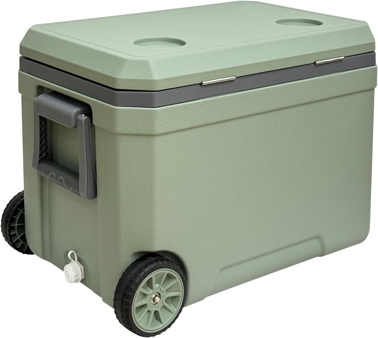 JUST-V 34-127 Quart Insulated Portable Cooler with Heavy Duty Wheels Keeps Ice for up to 5 Days, Great for Drink, Beach, Camping, Tailgating, Sports, & More