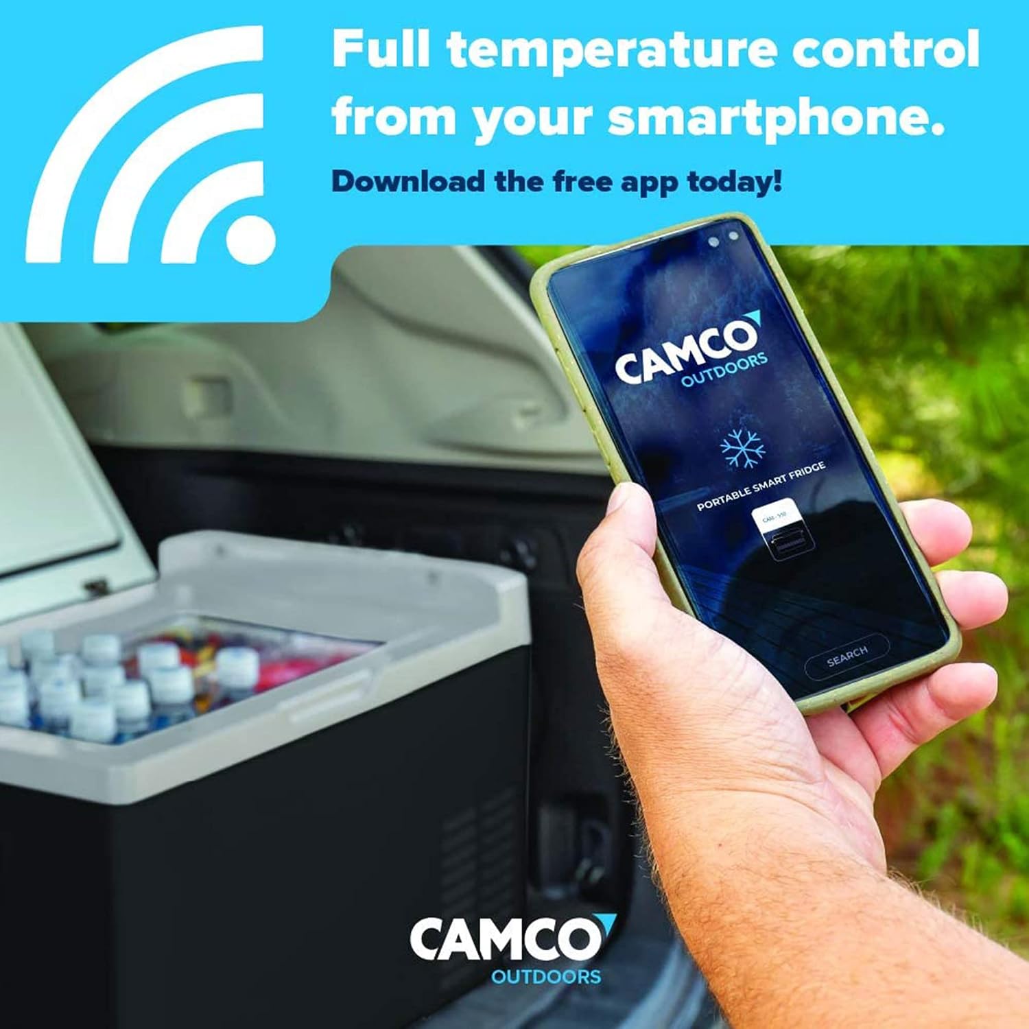 Camco 51520 CAM-750 Portable Refrigerator, AC 110V/DC 12V Compact Fridge/Freezer with Dual Zone Cooling, 75-Liter - Keeps Food and Drinks Cold While On-the-Go - Ideal for Road Trips, RVing, Camping, B , Black