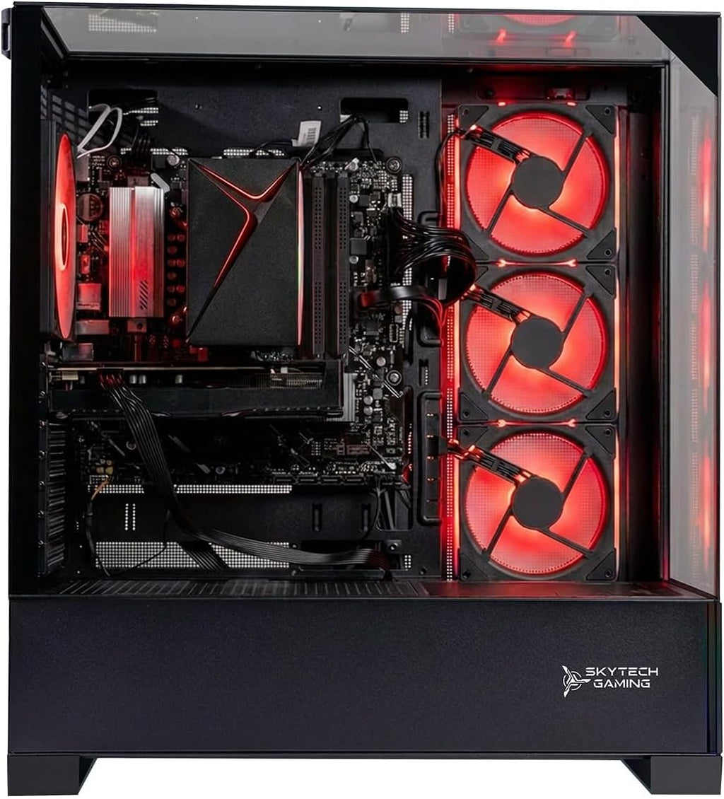 Skytech Gaming Shadow 5 Gaming PC, AMD Ryzen 5 9600X 3.9GHz, AMD RX 9060 8GB VRAM, 1TB NVMe SSD, 16GB DDR5 RAM 6000, 750W Gold PSU, WI-FI 5, Windows 11, Desktop