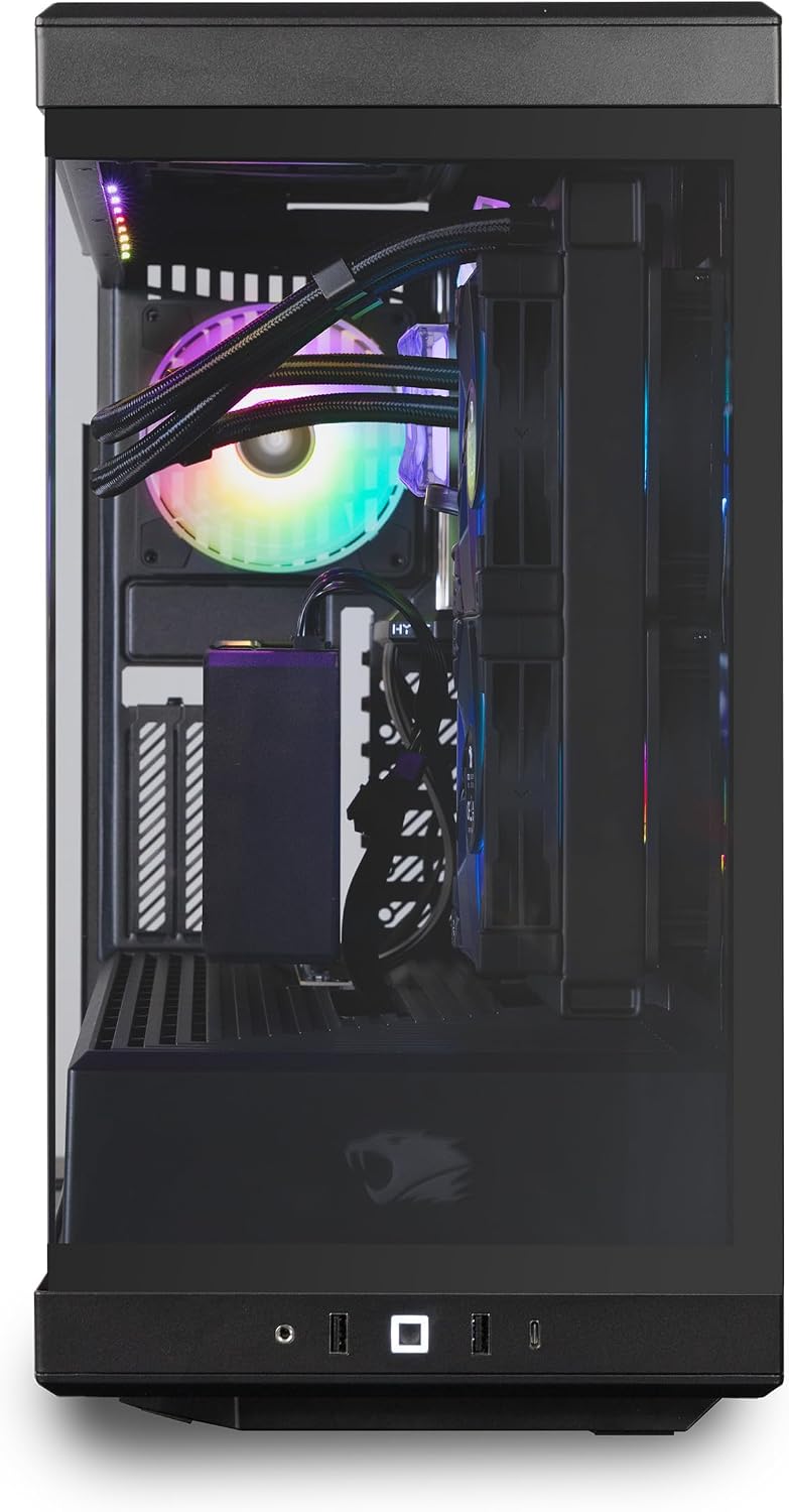 iBUYPOWER Y40 PRO Black Gaming PC Desktop Computer Intel Core Ultra 9 285 CPU, NVIDIA GeForce RTX 5080 16GB GPU, 32GB DDR5 RGB 5200MHz RAM, 2TB NVMe SSD, Windows 11 Home, Keyboard, Mouse- Y40BI9N5801