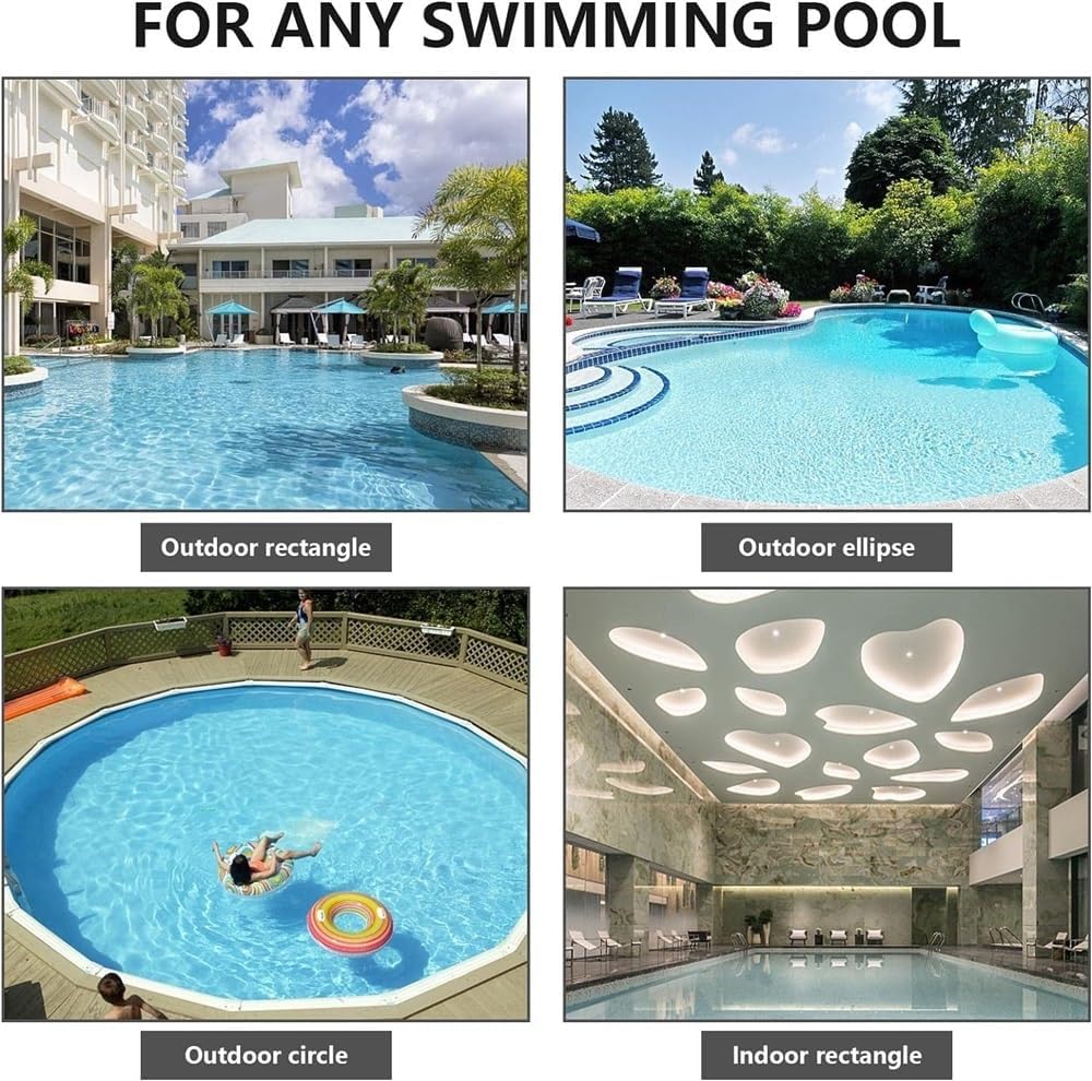 Pool Cleaner Robot, Swimming Pool Cleaning, Automatic Vacuum with Top Handle, Cordless Automatic Pool Cleaner, Automatic Vacuum Cleaner for Above Ground