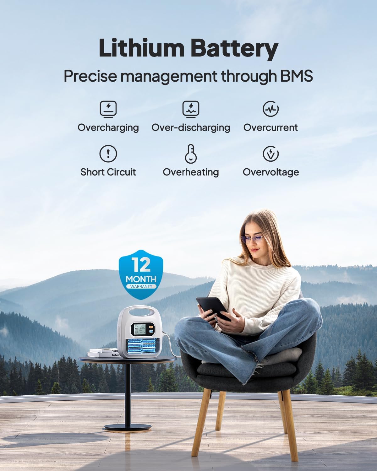 BLUETTI CPAP Battery Backup X30 297Wh Power Supply with Comprehensive Cable Set for ResMed S9, AirSense 10, AirSense 11, AirMini, AirCurve 10, Ideal for Camping & Hurricane Preparedness