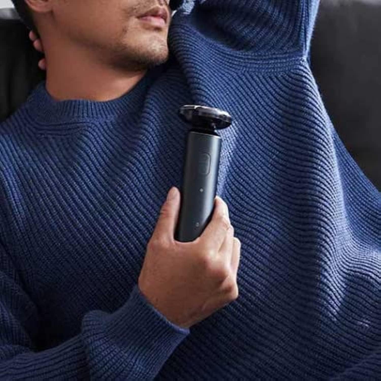 Xiaomi Electric Shaver S700, Ceramic Blades with Ultra-long Service Life, Full-coverage Aluminum Alloy Body, Direct-drive Brushless Motor for Quiet Operation, 3 Speeds, Black