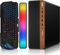 TechMagnet HP G4,AMD Pro A10-9700 R7 Dark Single Premium Gaming Desktop Computer PC,GT 1030 2GB GDDR5,16GB RAM,512GB SSD,AI-Enabled RGB KBM,RGB Soundbar,Windows 11(Renewed)