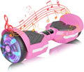 SIMATE Scooter, Bluetooth Speakers and LED Light-Up Wheels, APP Control, Dual 250W Motors, 8.5 mph Max Speed & 8.5 Miles Max Range, Gifts for Kids Adults Girls Boys