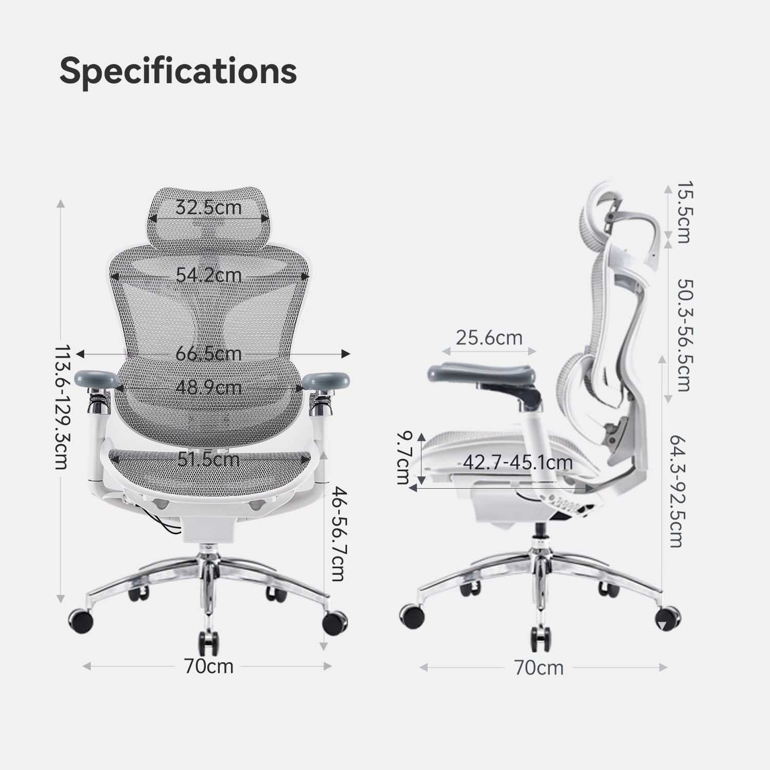 SIHOO Doro C300 Pro Ergonomic Office Chair with Ultra-Soft 6D Armrests, Dynamic Lumbar Support, Seat Depth Adjustment, Adjustable Backrest, Big and Tall Desk Chair for Home Office (Grey)