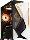 IPASON Gaming Desktop AMD Ryzen 5 5600GT (Beats Intel 10th-gen i7 & Lower) AMD Radeon Vega 7 16GB DDR4 3200MHz 1TB M.2 NVMe 550W PSU Windows 11 Home Prebuilt Gaming PC New Computers White & Black