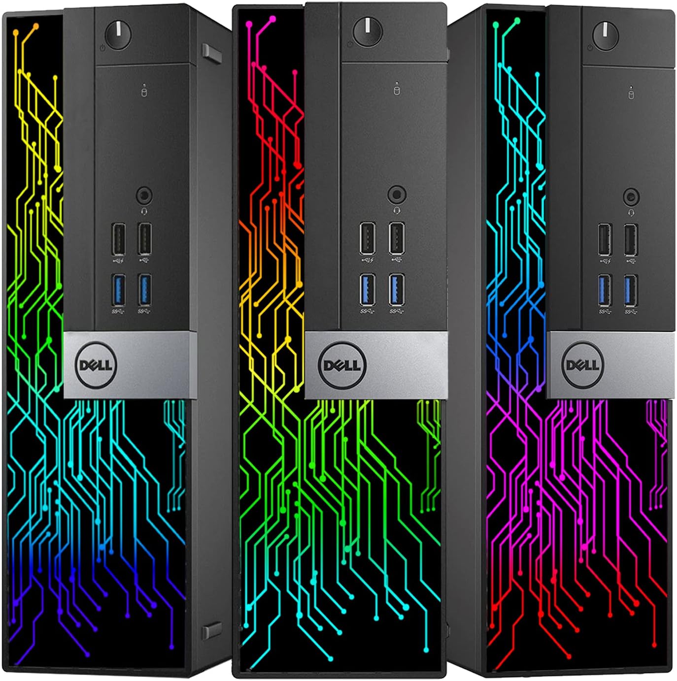 Dell OptiPlex 5060 SFF RGB Computer PC, Intel Core i5-8500, RX 550 4GB GDDR5, 32GB RAM, 512GB NVMe, 1TB HDD, 22 Inch HDMI Monitor, Gaming Headset, WiFi, Bluetooth, Windows 11 Pro (Renewed)
