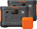 Jackery Explorer 240 v2 Portable Power Station*2 and 102W Fast Charger, 512Wh LiFePO4 Battery with 300W AC/100W USB-C Output, 1Hr Fast Charging, for Outdoor/Camping/RV/Travel/Emergency Backup