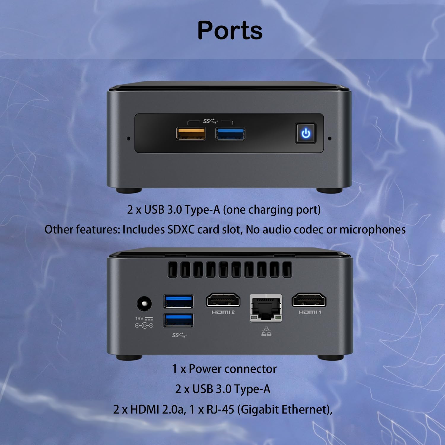 ASUS Intel NUC KIT Business Mini Desktop, 16GB DDR4 RAM, 512GB SSD, Intel Celeron Processor, Wi-Fi Ready, Bluetooth, RJ45, Dual HDMI, 4K UHD, SD Card Reader, USB 3.0, Windows 11 Pro