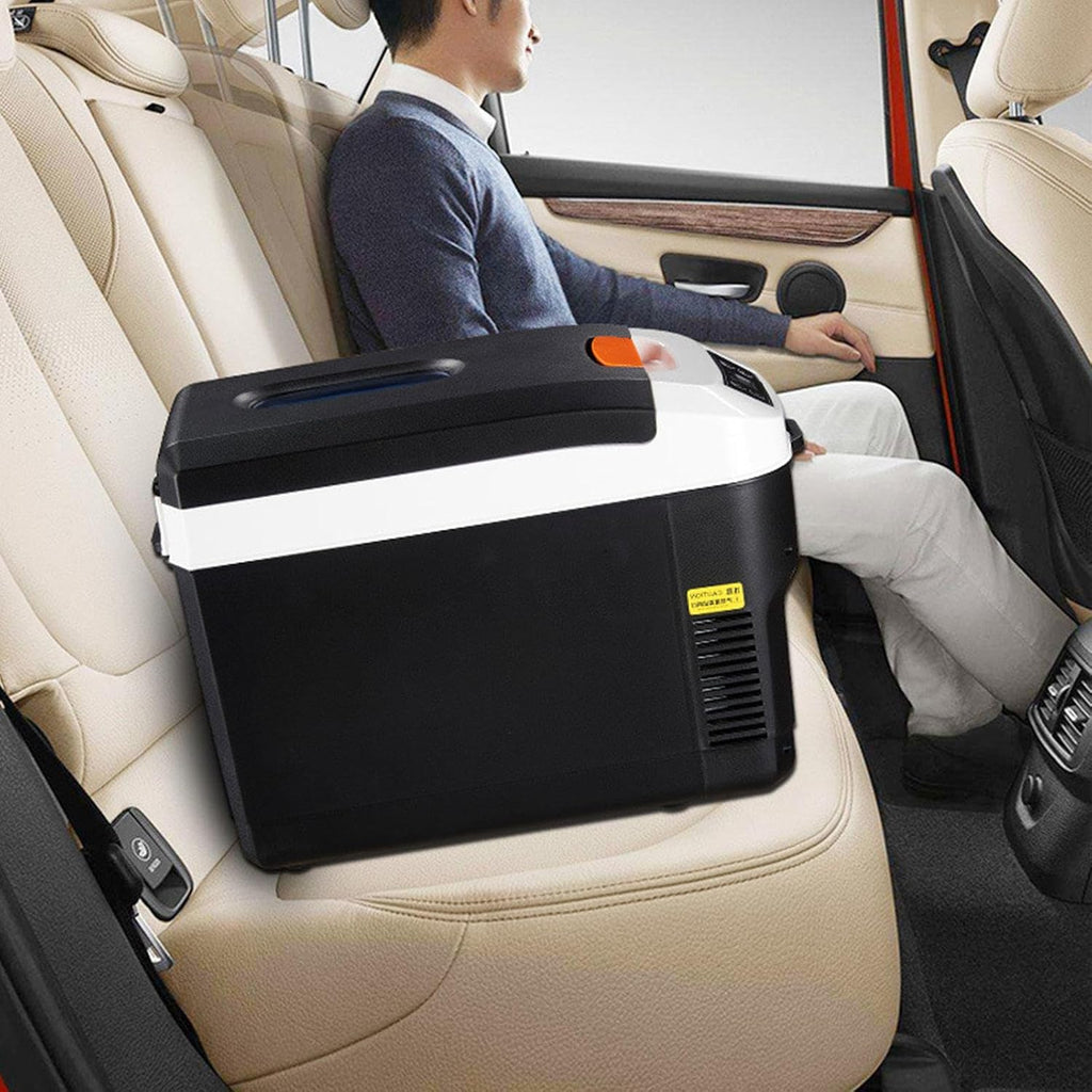 Car Refrigerator with 12 V DC & 220V AC 11 Liter Capacity Portable Electric Cooler Warmer Small Fridge for Travel, Camping, Car, Home