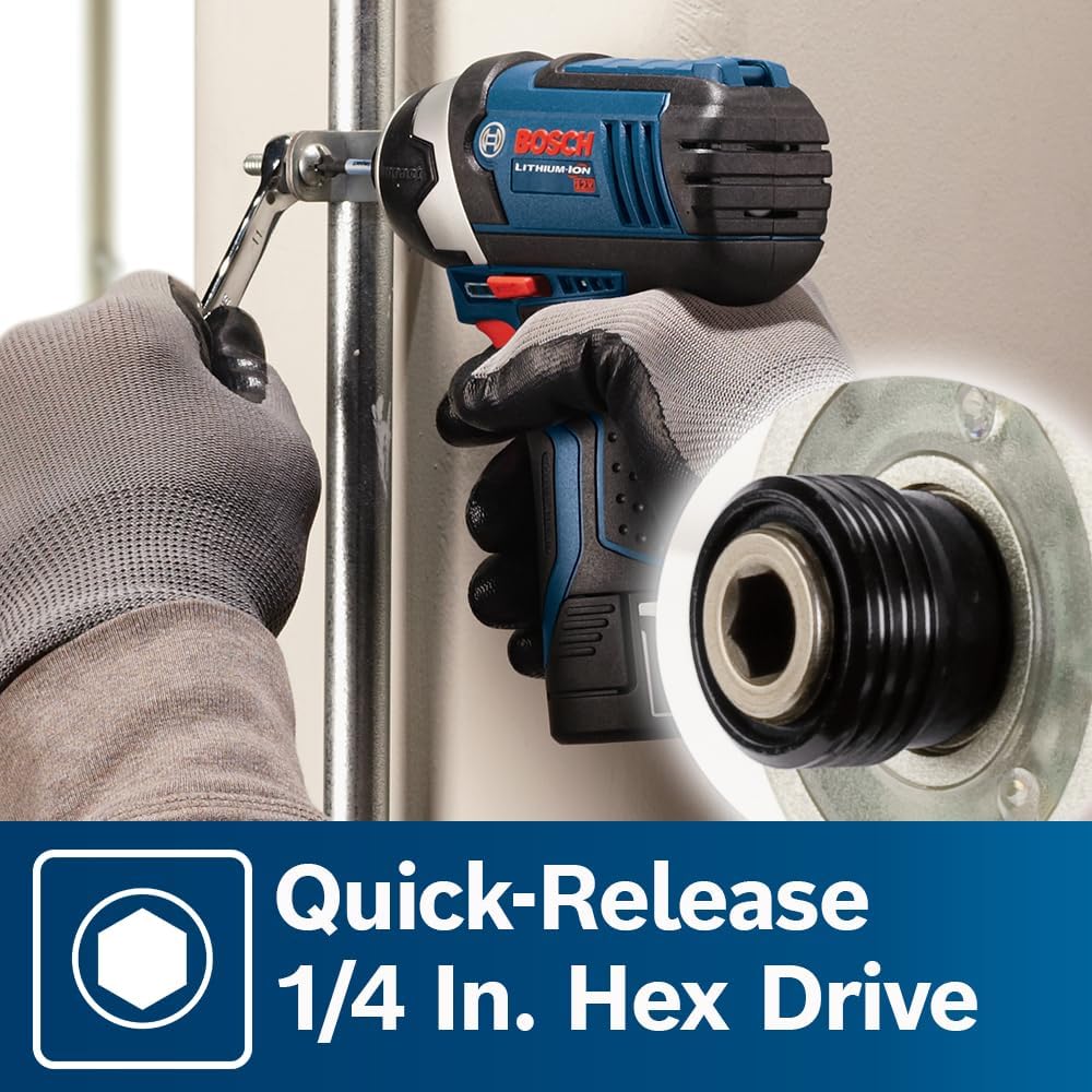 Bosch 12V Max Cordless 2-Tool Combo Kit with Drill/Driver and Impact Driver (CLPK22-120)