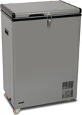 Whynter 95 Qt. Wheeled Portable Refrigerator / Portable Freezer for Travel - Chest Freezer / Fridge for Car, Camping, RVs & More, -8°F to 50°F Temperature Range, AC 110V/ DC 12V, FM-951GW, Gray