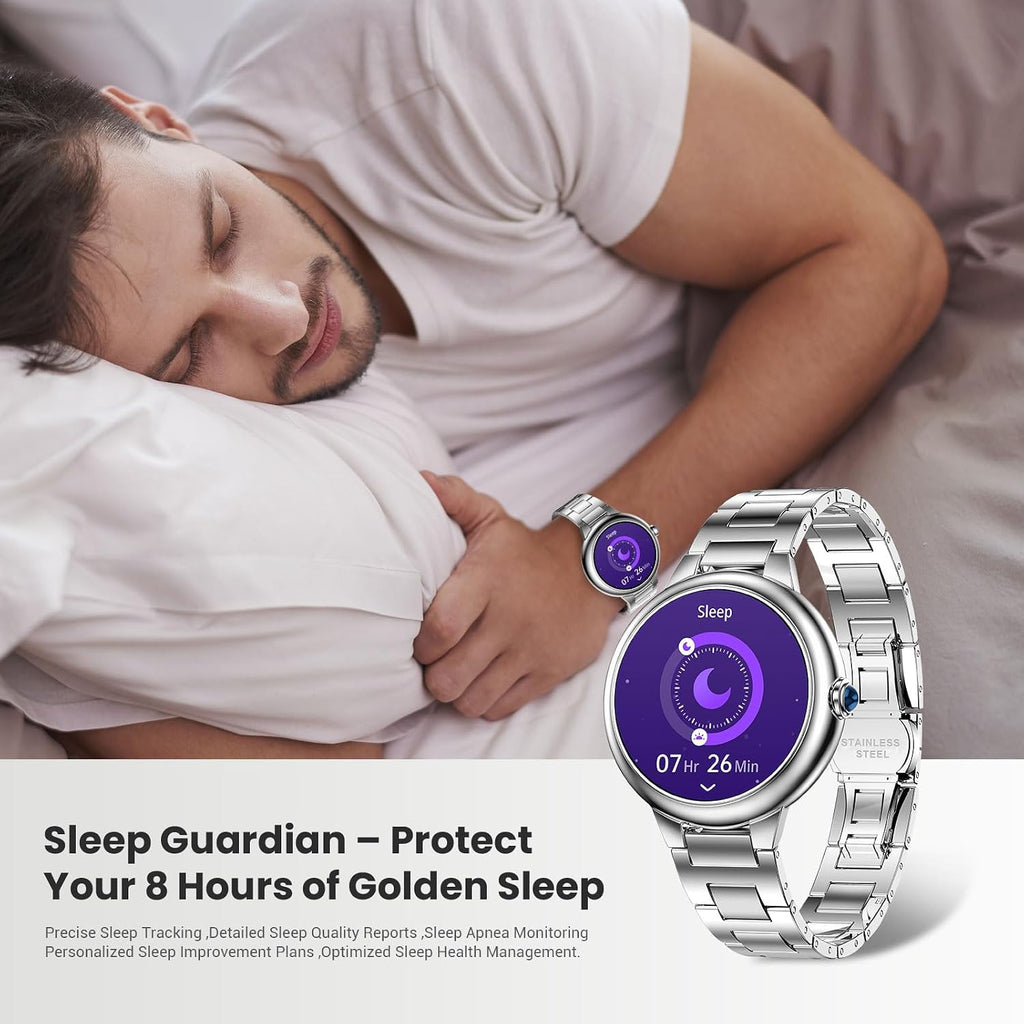 SOUYIE 2026 DA GPT Smart Watch for Women, 1.19' AMOLED Display, AI Customizable Watch Face, Heart Rate, Sleep Monitor, 107 Sports Modes Fitness Tracker, Compatible with iOS & Android