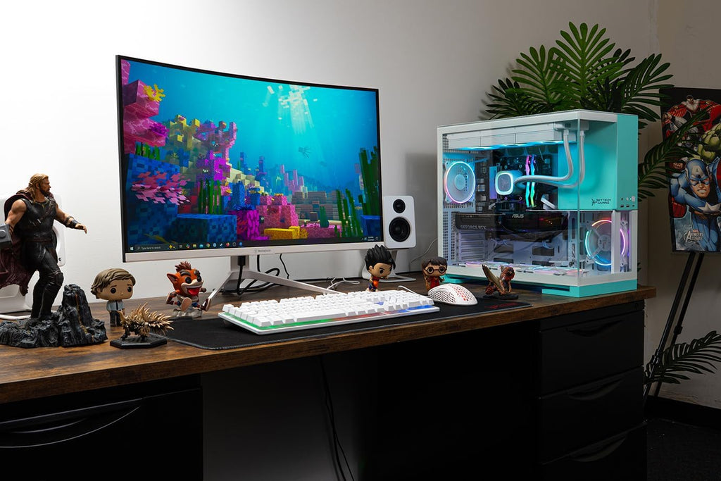 Skytech Gaming Aqua Desktop PC, Ryzen 7 9700X 3.8 GHz (5.5GHz Turbo), NVIDIA RTX 5060 Ti 16GB, 1TB NVMe SSD, 16GB DDR5 RAM 6000, 850W Gold ATX 3 PSU, 360mm ARGB AIO, Wi-Fi, Win 11
