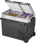 VEVOR Car Refrigerator 58L / 61.5 QT, Dual Zone 12 Volt Compressor Fridge, -4℉ to 68℉ Adjustable, Portable Freezer Cooler for Car, RV, Camping, Home