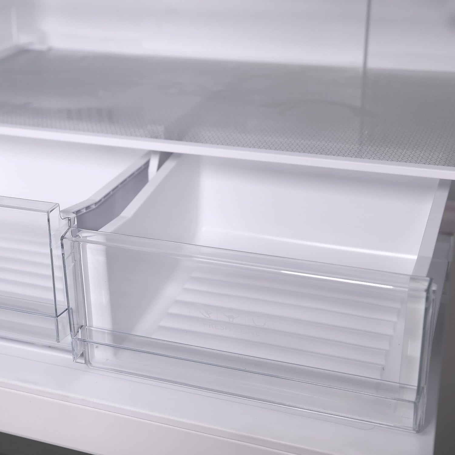 West Bend Refrigerator Freestanding French Door Design Fridge with 5.1 Cu.Ft. Freezer Capacity, Adjustable Electronic Control and Frost Free Defrost, 17.5-Cu.Ft, Metallic