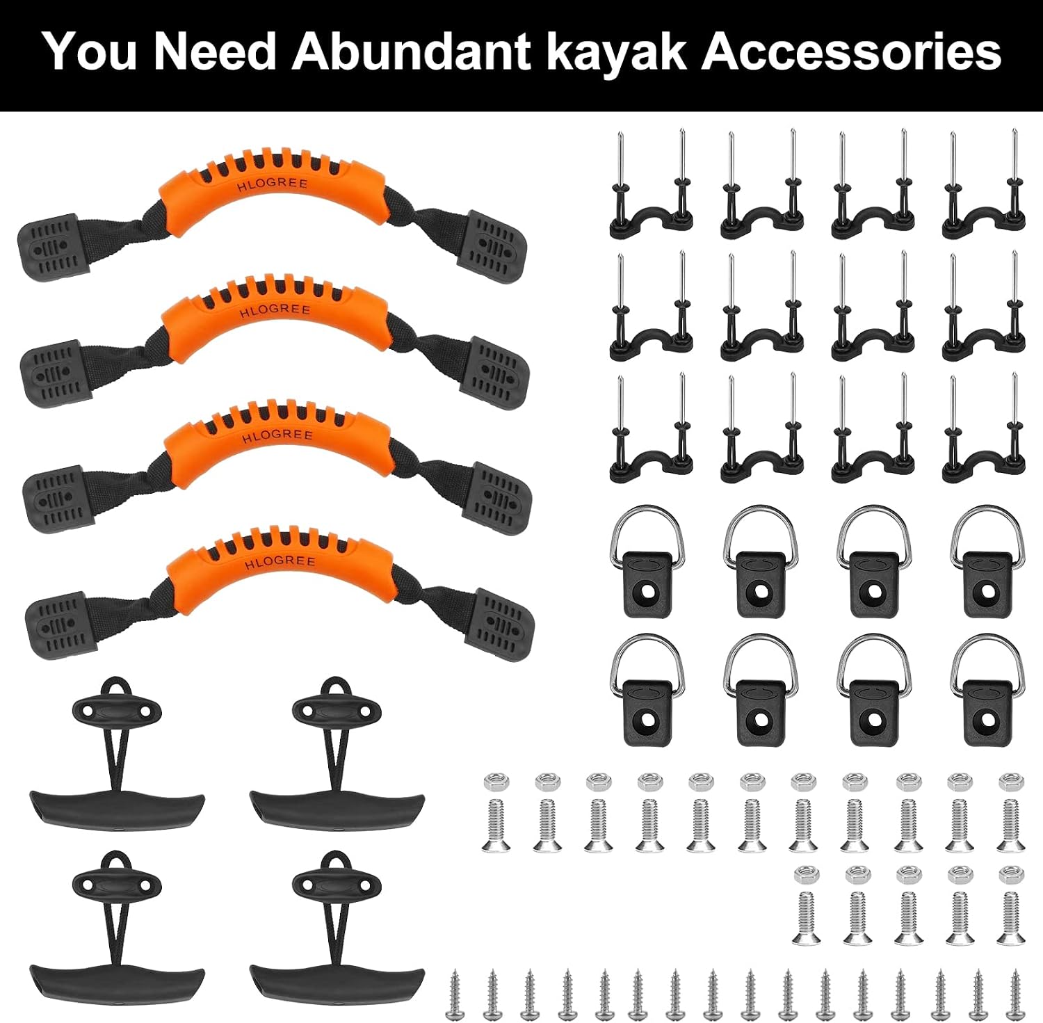 HLOGREE Kayak Seats - 1/2 Pck, Thicken Padded Seat Cushion with Back Support, Canoe & Ocean Sup Compatible