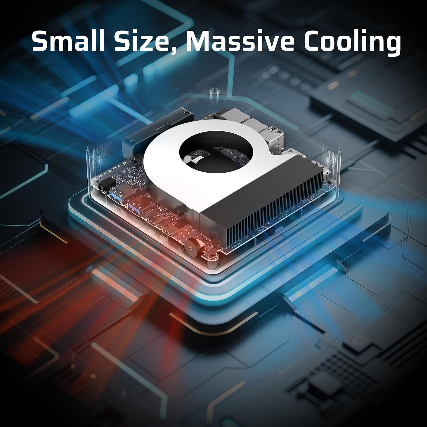 LTC Gaming Mini PC, AMD Ryzen 7 8845HS, Radeon 780M Graphic, Upgradable 16GB DDR5 RAM, 1TB PCIe 4.0 SSD, USB4, WiFi 6, BT 5.2, 2.5Gbps Ethernet, Triple 4K/8K Display