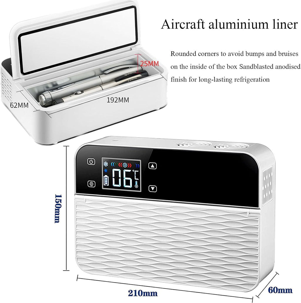 Insulin Cool Box Refrigerator Insulin Fridge Box Car Electric Cooler,Insulin Cooler,Travel,Home-Portable Insulin Cooler,Insulin Cooler Bag Insulin Cooler