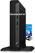 HP EliteDesk 800 G6 Mini Desktop Business Computer, Core i5-10500T Processor, 16GB RAM, 1TB PCIe SSD, RJ-45, Displayport, SUB KB & Mouse, Wi-Fi, BT, Windows 11 Pro (Renewed)
