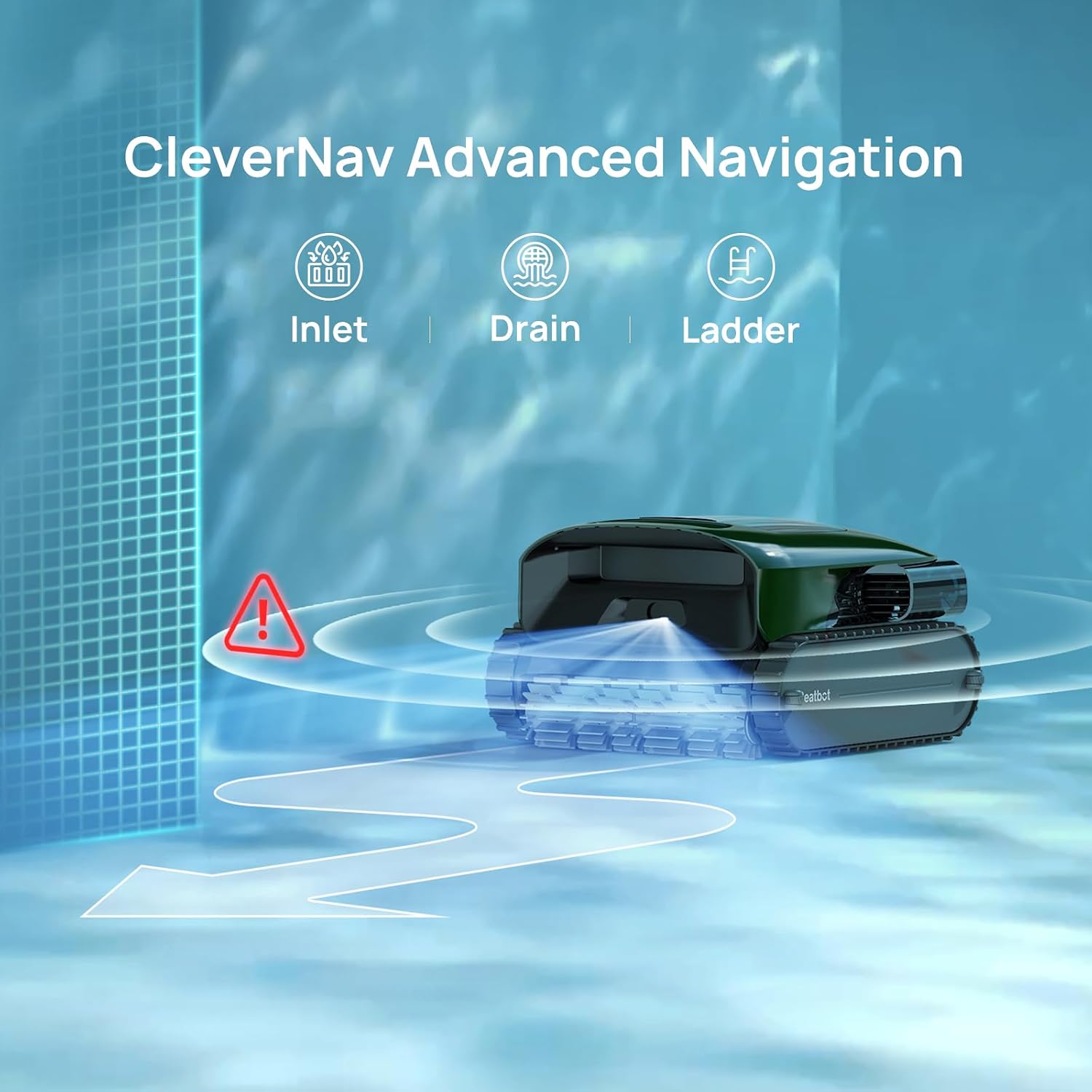 Beatbot AquaSense 2 Pro Pool Vacuum Robot with Clarifying Agent Kit-Unmatched 5-in-1 Cleaning, Clean Water Surface with Remote Navigation, Surface Parking, Clarifies Water, for Pools up to 3,875 Sq.ft