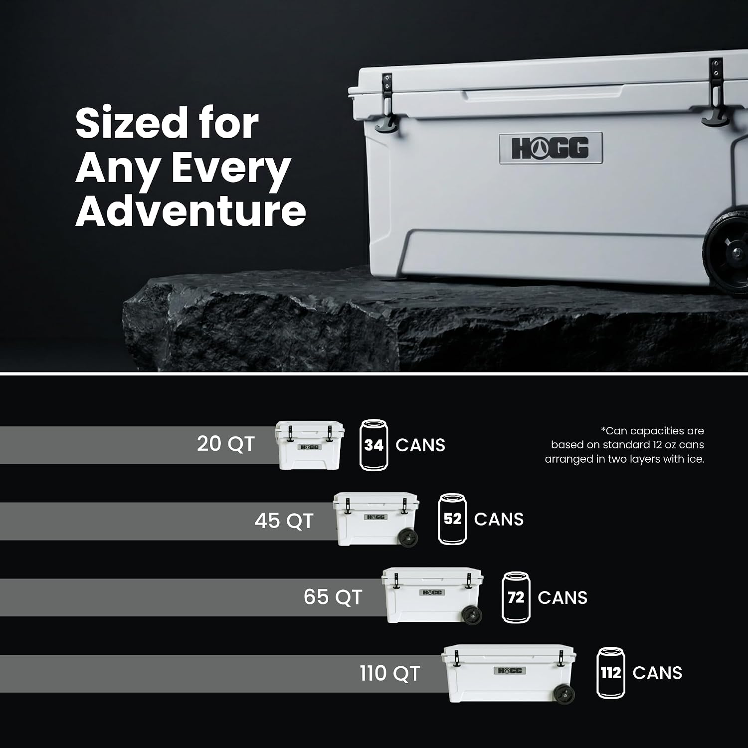 Ice Cooler with Wheels and Handle, Wheeled Cooler, Insulated Ice Chest with Wheels and Handle for Fishing and Camping with Dry Storage, Bottle Openers, and Cupholders