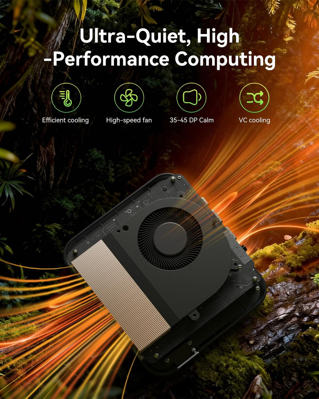 AOOSTAR MACO AMD R7 6850H Mini PC (8C/16T 4.70Ghz) with LPDDR5 6400Mhz 24GB RAM Without SSD/OS,3 *M.2 Slots; Dual 2.5G LAN; LAN Dual USB4; Supports Quad-Screen Display