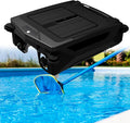 Solar Pool Skimmer, 24/7 Cleaning, Dual Charging Modes, Smart Obstacle Avoidance, for All Swimming Pool Types