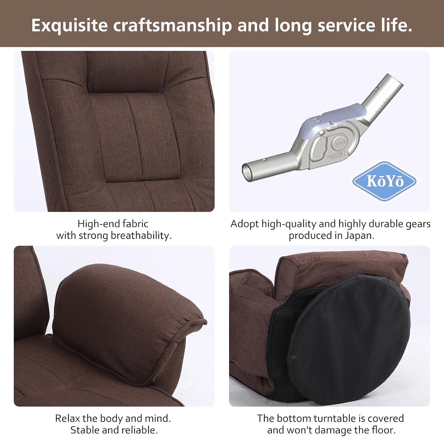 360 Degree Swivle Adjustable Floor Chair, Chaise Lounge Indoor, Folding Lazy Sofa with Armrests and Side Pocket Adults Gaming Chairs for Living Room, Bedroom Factory Price 201 (CO)
